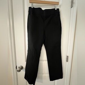 Black Straight-Leg Pants